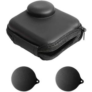 Mini Storage Bag Case for GoPro MAX/Max 2025 Waterproof 360 Camera + Rubber Lens cap Cover, Carrying Portable boxes Accessory for Go pro Max [2+1 Pack]