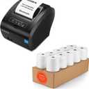 MUNBYN Receipt Printer and Thermal Paper 3 1/8 x 230ft