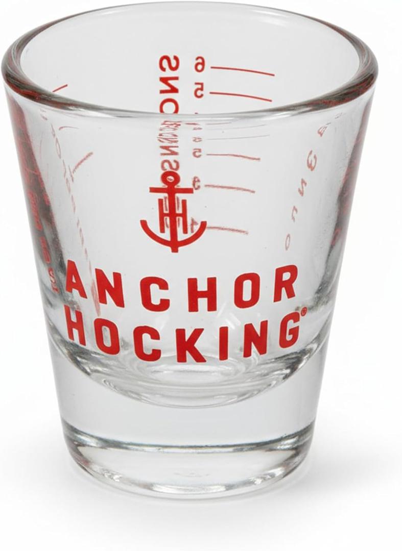 Anchor Hocking Shot Measure, Glass, 1-Ounce