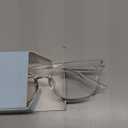 Gaoye Transparent, Clear Blue Light Glasses for Computer & Gaming - Anti UV Ray Lenses, Scratch-Resistant & Comfort Fit (Medium)