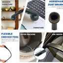 For Miele Vacuum Cleaner Attachments for Carpet, Tile Hard Floors, Dryer Vent, Corner, Car Detailing -Horsehair Hardwood Floor Brush, Flexible Crevice Tool & More Compatible with Miele C1 C2 C3