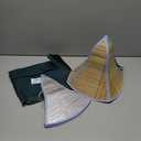 Foldable Straw Hat for Farmer Men Women Adult Fishing Sun Fan Cap Summer Cool Floppy Wide Brim Beach Hat Light Brown