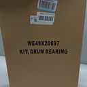 WE49X20697 Dryer Bearing Kit Compatible with GE Dryer Contains Top Bearing WE3M26 Drum Felt WE9M30 (WE09X20441) Drive Belt WE12M29 Bearing Slides WE1M1067 (WE1M481) Glide Slides WE1M504 (WE1M333)