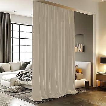 No Brand Curtain Beige 1 Panel 10Ft x 10Ft