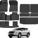 Floor Mats for 2022-2025 Mitsubishi Outlander (Not Fit Sport or PHEV), Trunk Mat and Backrest Mat All Weather TPE Protector for Mitsubishi Outlander Accessories