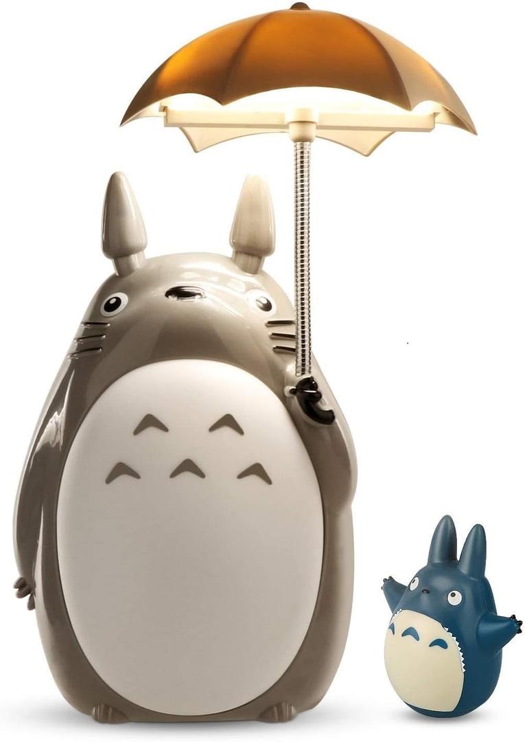 Lenporl Totoro Umbrella LED Night Light Kid's Character Lamp USB Charge (White Belly) Bonus Totoro Tumbler