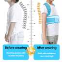 Posture Corrector for Kids, Adjustable Children Posture Corrector for Boys/Girls, Breathable Back Support Belt with Spine Lumbar Shoulder Braces for Hunchback, Spine Corrector (Blue, Small)