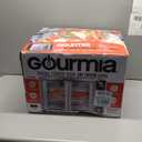 Gourmia French Door Air Fryer – 25 Qt Large Capacity Convection Oven, Fryfroce 360°, Digital Display with 17 Cooking Presets, Bake, Toast, Roast, Dehydrate, Fits 12” Pizza