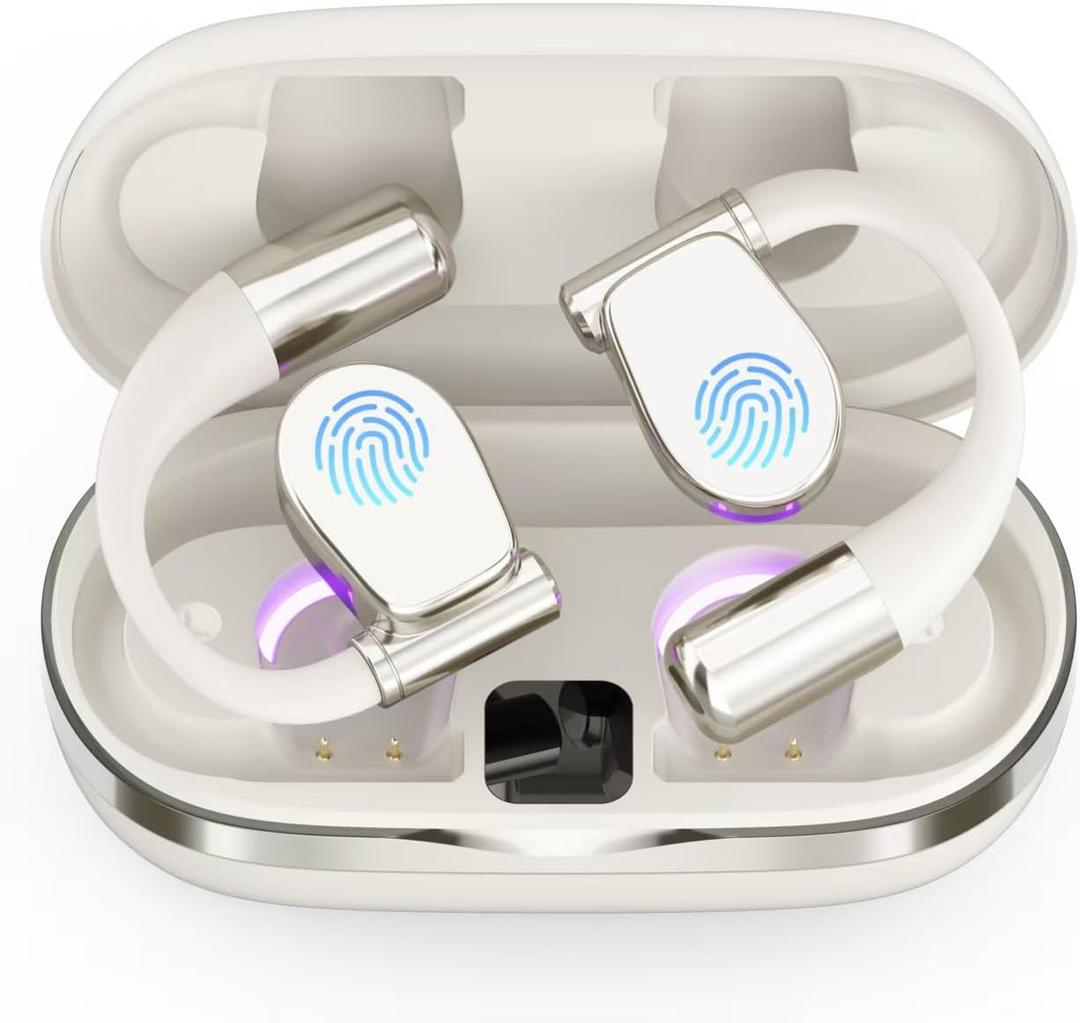 AI Language Translator Earbuds, OWS Real-Time 3-in-1 Translation Earbuds 144 Languages & Accents, Audifonos Traductores Ingls Espaol, Translation Device for Travel BusinessWhite