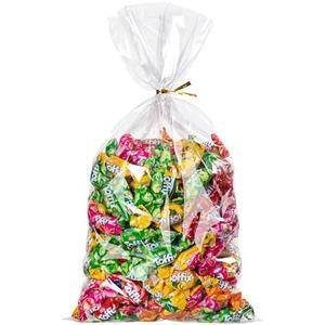 joybest 200 Pcs Cello Cellophane Treat Bags, 7x13 Inches Clear Plastic Treat Bags with Twist Ties for Candies, Gift Wrapping, Party Favor