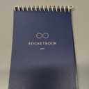 Rocketbook Mini Reusable Smart Notepad, Pocket Size On-The-Go Notebook, 3.5x5.5, Navy Blue (Pack of 1)