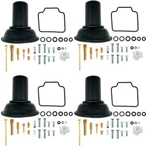 4-Pack Carb Repair Kits Carburetor Rebuild Kit with Diaphragm Replacement for Honda Nighthawk 750 CB750 1991-2003