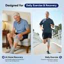 JOMVD Knee Compression Sleeve for Men & Women Knee Brace for Knee Pain, Arthritis, ACL & Meniscus Tear, Circulation, Breathable Knee Support for Swelling Relief, Injury Recovery & Daily Comfort,Large,1 Pack (Gray, M)