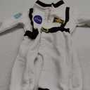 LXKIKMM Baby Toddler Boy Astronaut Costume Space Suit Cosplay Party Jumpsuit Halloween Rompers (3-6 Months, Orange)