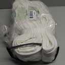 Pinch Pleat Linen Curtains 90 Inches Long 100 Inch Wide for Patio Sliding Door Light Filtering Semi Sheer Pleated Drapes Back Tab Cream Ivory Living Dining Room Extra Wide 100 x 90 Curtain 1 Panel (Natural)