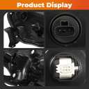 Single Lens Headlight Assembly Compatible with 2024 2025 Camry LE/SE 2.5 L L4 Headlamp 81150AQ010 Driver Side