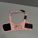 HEELE Dog Muzzle,Soft Nylon Muzzle Anti Biting Barking Chewing,Air Mesh Breathable Drinkable Adjustable Loop Pets Muzzle for Small Medium Large Dogs 4 Colors 4 Sizes (P-Pink Flower, M)