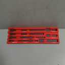 EMENTOL 9PCS Magnetic Extension Bar Holder, Red, 1/ 4", 3/ 8" and 1/ 2" Drive, Magnetic Ext. bars Organizer