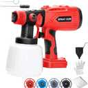 Paint Sprayer Compatible with Craftsman 20V Lithium Battery, Cordless Paint Sprayer HVLP Spray Gun with Copper Nozzle, 200W Power Easy to Clean for Home Interior,Exterior, Renovation(Tool Only)