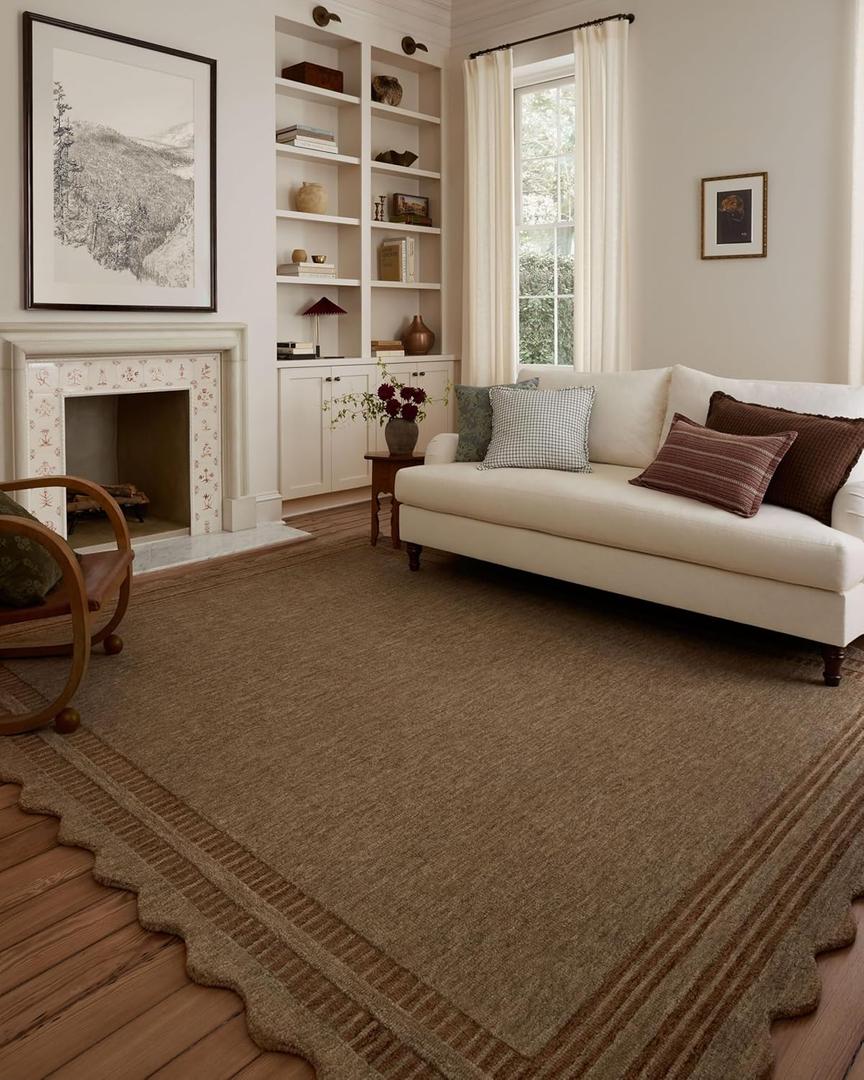 Loloi Chris Loves Julia Scottie Collection SCO-01 Mocha/Clay 2'-3" x 3'-9", .87" Pile Height, Runner Rug