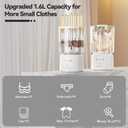 Portable Mini Washing Machine, Compact Portable Washer and Makeup Brush Cleaner, Underwear Washing Machine for Scoks & Small Clothes Idea for Home, Dorm, RV, Hotel & Camping (White)