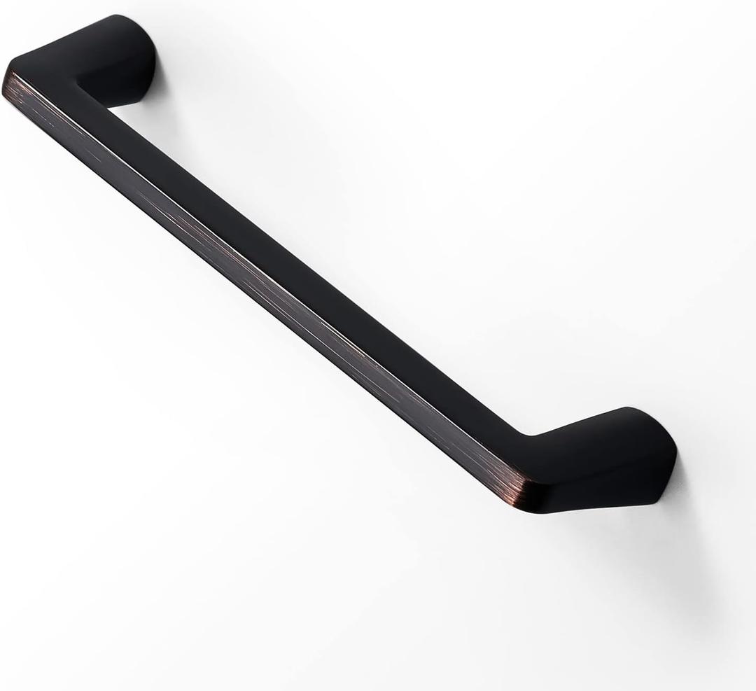 2 Pack Solid 5 Inch Zinc Alloy Handles Oil-Rubbed Bronze Cabinet Pulls Drawer Pulls Furniture Hardware for Bedroom,Bathroom Cupboard Door,Bedroom Dresser Drawer
