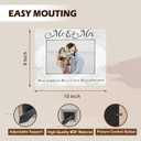 Mr and Mrs Picture Frame, Wedding Engagement Gifts for Couples Newlyweds Bride Groom, Just Engaged Married Gifts, Wedding Picture Photo Frame 5x7 (love)