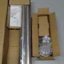 Nickel Shower Curtain Rods,43-72 Inches, Rust Resistance, Adjustable Tension Rod with Durable Spring, No Drilling, Use for Bathroom, Bedroom, Kitchen, Balcony, Home (Nickel)