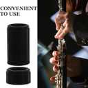 TOYANDONA Flute Interface Protective Covers 3-Pack Lightweight Durable Flute Protection Sleeves Replacement Caps 1.57X0.90X0.90In Wind Instrument Accessories