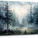 SERIMINO Large Canvas Wall Art, Forest Landscape Canvas Prints Paintings, Pine Trees Room Decorations, Foggy Forest Pictures Wall Decor Living Room, Bedroom Bathroom Aesthetic Large Artwork 20"X40"