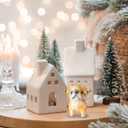 Jetec Angel Dog Memorial Christmas Ornaments for Tree French Bulldog with Gold Wings Hanging Ornament Remembrance Pooch Gifts for Christmas Xmas Loss of Dog