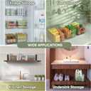 BALEINE Clear Plastic Storage Bins, Pantry Organization, BPA Free Stackable Refrigerator Organizers and Storage with Handles for Kitchen Fridge Cabinet Bathroom (8PK, 9.5x5.5x4.5)