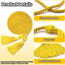 2 x 5 Pcs Graduation Cords with Tassel for High School Bachelor Gown College Graduation 2025 (Gold, Royal Blue, Black, Red, Silver)
