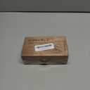 70Pcs Wooden Rubber Alphabet Letter Number Stamps, Rectangular, Capital & Lower Case, DIY Craft Card Making, Scrapbooking Supplies (Dark Wooden) (Reddish Brown)