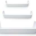29325760166 RV Refrigerator Door Shelf Kit, for Dometic Refrigerator Freezer Upper Bottom Plastic Door Shelf
