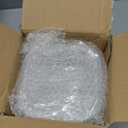 Square Glass Storage Container, Stackable BPA Free Airtight Seal Food Containers with Lids, Meal Prep Kitchen Organization and Storage, 5"x5" x 2.5", 17.6oz, 0.52L, White, 4 Pack