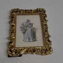 5x7 Picture Frames Vintage Photo Frame with Glass Front Antique Picture Frame for Tabletop Wall Hanging (5x7, Light Golden)