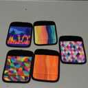 5 Pack Neoprene Luggage Handle Wraps for Suitcase Travel Luggage Tags/Identifiers/Marker/Grips Travel Accessories for Airplane(Multi-Color)