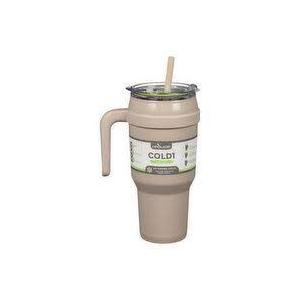 Cold1 Tumbler With Straw, Lid & Handle. Insulated Stainless Steel 3-Way Lid - 50oz