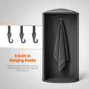 Portable Changing Room Tent - Instant Pop Up Privacy Pod with Suction Cup for SUV Liftgate, for Camping, Shower, Beach and Toilet Stall (Carrying Bag Included) (Black)