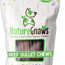 Nature Gnaws Beef Gullet Chews for Small Dogs 4-5" (20 Count) - Natural Beef Jerky Stick Dog Chew Treats - Rawhide Free, Bb Date: 09/2025