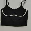 SUUKSESS Women Sweetheart Neckline Longline Sports Bra Padded Basic Workout Crop Tank Top XS