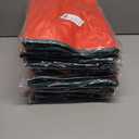 10 x Christmas Gift Wrapping Paper Organizer Storage Bags,Plastic Container for Holiday Supplies & Accessories, Gift Bag Organizer, Under Bed Wrapping Paper Storage (Red)