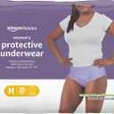 Amazon Basics Incontinence Underwear for Women, Protective, Disposable, Postpartum, Maximum Absorbency, Medium, Lavender, 60 Count (3 Packs of 20)