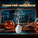 2 x Halloween Ghost Pumpkin Candles with Fragrant Halloween Decor Candle for Home and Table Decorations 2.6 * 2 * 1.9 Inch