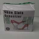 Shoe Slots Organizer 20 Pack - Shoe Stackers, Space Savers 50%, 4 Levels Adjustable, Double Layer Holders for Closet, White