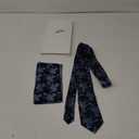 JEMYGINS Floral Necktie and Pocket Square Tie Clip Sets for Men