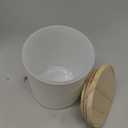 SHOWIN 10 OZ Thick Candle Jars for Making Candles 15 Pcs, Empty Jars with Wood Lids for Candle Making, Sample Container, Matte White