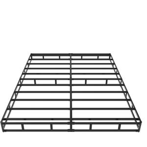 Cal King Box Spring 5 Inch Low Profile, Heavy Duty Metal Box Spring Bed Base with Fabric Cover, Mattress Foundation, Easy Assembly, Noise Free, Black