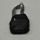 3L SMALL Sling Bag Fanny Packs For Women Men Mini Crossbody Chest Belt Travel Bag Purse Handbag Faux Leather Fashion Cute (Black)